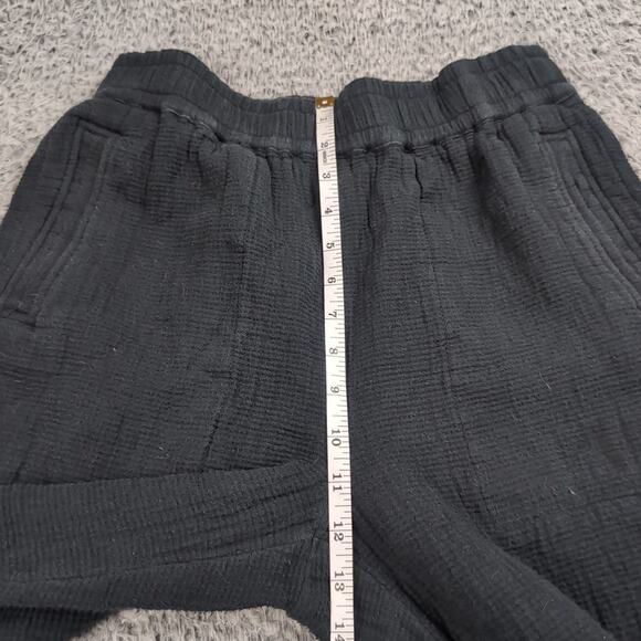 Madewell Pants Women Small Black Classiccore Preppy Minimalist Crop Leg Pull On - Picture 7 of 10